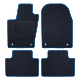 ALFOMBRA A MEDIDA JEEP GRAND CHEROKEE WK2 (2011 -PRESENTE) 5PZ RIBETE AZUL