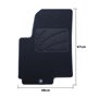 ALFOMBRA A MEDIDA KIA SOUL (2009-2014) 5PZ C/P RIBETE AZUL