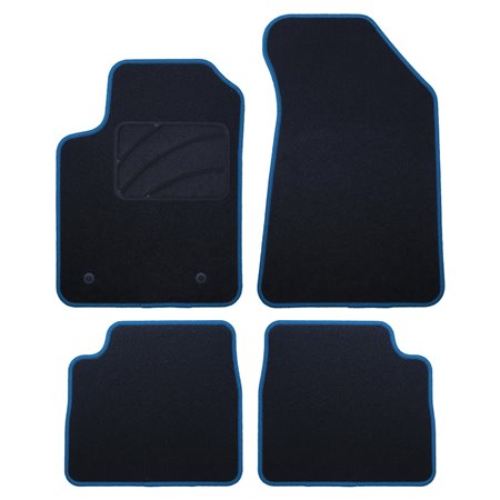 ALFOMBRA A MEDIDA LANCIA DELTA (2008-2014) 5PZ RIBETE AZUL