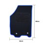 ALFOMBRA A MEDIDA LANCIA YPSILON (2006-2011) 5PZ RIBETE AZUL