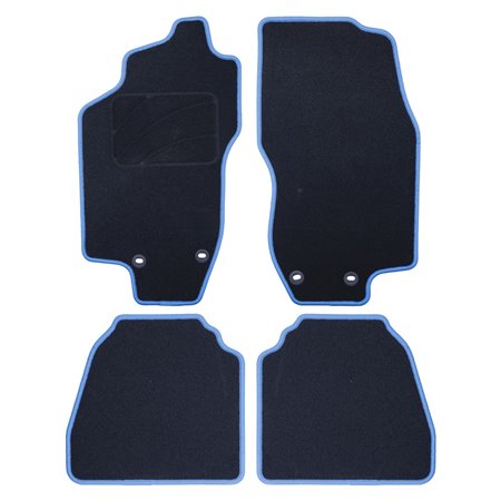 ALFOMBRA A MEDIDA LANCIA LYBRA (1999-2005) 5PZ C/P RIBETE AZUL