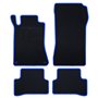 ALFOMBRA A MEDIDA MERCEDES W203 CLASE C SEDAN-CLC (2000-2007) 5PZ RIBETE AZUL
