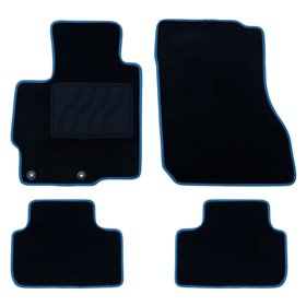 ALFOMBRA A MEDIDA MITSUBISHI ASX (2010-2016) 5PZ RIBETE AZUL
