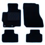 ALFOMBRA A MEDIDA MITSUBISHI ASX (2010-2016) 5PZ RIBETE AZUL