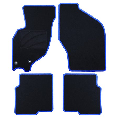 ALFOMBRA A MEDIDA MITSUBISHI SPACESTAR (1991-1998) 5PZ Y 7PZ RIBETE AZUL