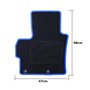 ALFOMBRA A MEDIDA MITSUBISHI SPACESTAR (2013-2016) (2016-2020) 5PZ RIBETE AZUL