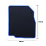 ALFOMBRA A MEDIDA MITSUBISHI SPACESTAR (2013-2016) (2016-2020) 5PZ RIBETE AZUL