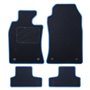 ALFOMBRA A MEDIDA MINI R52 CABRIO (2004-2009) 5PZ RIBETE AZUL