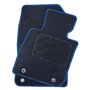ALFOMBRA A MEDIDA MAZDA CX3 (2015-2018) 5PZ RIBETE AZUL