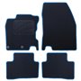 ALFOMBRA A MEDIDA NISSAN QASHQAI (2013-2017) 5PZ RIBETE AZUL
