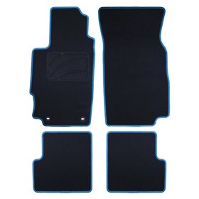 ALFOMBRA A MEDIDA PEUGEOT 406 SEDAN Y FAMILIAR (1995-2004) 5PZ O CP RIBETE AZUL