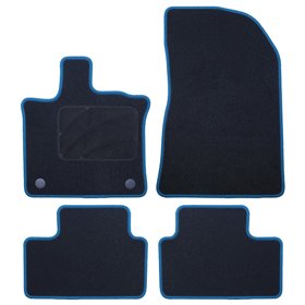 ALFOMBRA A MEDIDA RENAULT CAPTUR (2020-PRESENTE) 5PZ RIBETE AZUL