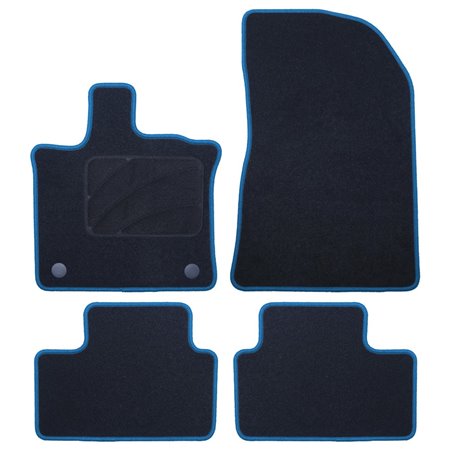 ALFOMBRA A MEDIDA RENAULT CAPTUR (2020-PRESENTE) 5PZ RIBETE AZUL