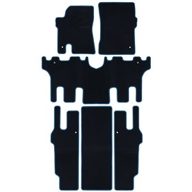 ALFOMBRA A MEDIDA SSANGYONG RODIUS (2004-2013) PRECIO XXL XXL RIBETE AZUL