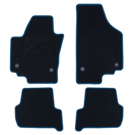 ALFOMBRA A MEDIDA SEAT ALTEA XL (2006-2015) 5PZ RIBETE AZUL