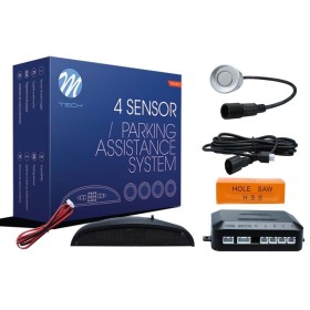 SENSORES DE APARCAMIENTO CP5 PANTALLA LED + CONECTORES - PLATEADO