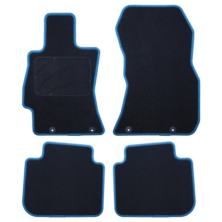 ALFOMBRA A MEDIDA SUBARU OUTBACK (2009-2015) 5 RIBETE AZUL