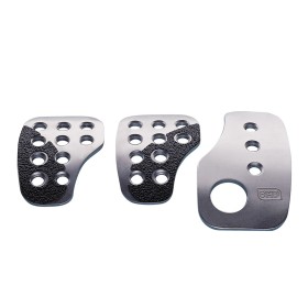 JUEGO DE 3 PEDALES OMP RACING EN CROMADO