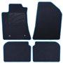ALFOMBRA A MEDIDA TOYOTA AVENSIS (2003-2009) 5PZ RIBETE AZUL