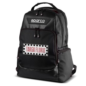 MOCHILA SPARCO SUPERSTAGE TARGA FLORIO NEGRO