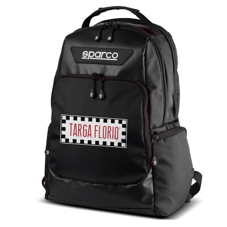 MOCHILA SPARCO SUPERSTAGE TARGA FLORIO NEGRO