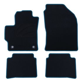 ALFOMBRA A MEDIDA TOYOTA COROLLA HYBRID SEDAN-SPORTS TOURER (2019-PRESENTE) 5PZ RIBETE AZUL