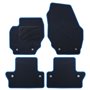 ALFOMBRA A MEDIDA VOLVO S60 (2010-2019) 5PZ RIBETE AZUL