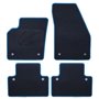 ALFOMBRA A MEDIDA VOLVO V50 (2004-2012) 5PZ RIBETE AZUL