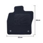 ALFOMBRA A MEDIDA VOLKSWAGEN ARTEON (2018-PRESENTE) 5PZ RIBETE AZUL