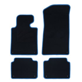 ALFOMBRA A MEDIDA VOLKSWAGEN BORA (1998-2005) 5PZ RIBETE AZUL