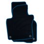 ALFOMBRA A MEDIDA VOLKSWAGEN GOLF VI (2008-2012) 5PZ RIBETE AZUL