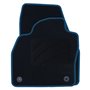 ALFOMBRA A MEDIDA VOLKSWAGEN POLO AW (2017) 5PZ RIBETE AZUL