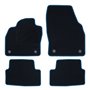 ALFOMBRA A MEDIDA VOLKSWAGEN POLO AW (2017) 5PZ RIBETE AZUL