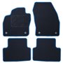 ALFOMBRA A MEDIDA VOLKSWAGEN T-CROSS (2019-PRESENTE) 5PZ RIBETE AZUL