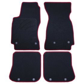 ALFOMBRA A MEDIDA AUDI A4 B5 (1995-2001) 5PZ RIBETE ROJO
