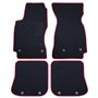 ALFOMBRA A MEDIDA AUDI A4 B5 (1995-2001) 5PZ RIBETE ROJO