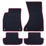 ALFOMBRA A MEDIDA AUDI A5 - CABRIO (2009-2017) 5PZ RIBETE ROJO