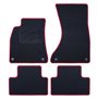 ALFOMBRA A MEDIDA AUDI A5 - SPORTBACK (2009-2017) 5PZ RIBETE ROJO