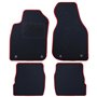 ALFOMBRA A MEDIDA AUDI A6 C5 (1997-2002) 5PZ RIBETE ROJO