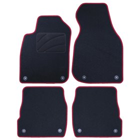 ALFOMBRA A MEDIDA AUDI A6 C5 FACELIFT(2002-2004) 5PZ RIBETE ROJO