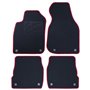 ALFOMBRA A MEDIDA AUDI A6 C5 FACELIFT(2002-2004) 5PZ RIBETE ROJO