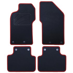 ALFOMBRA A MEDIDA ALFA ROMEO 147 (2000-2010) 5PZ RIBETE ROJO