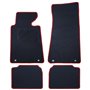 ALFOMBRA A MEDIDA BMW E34 SERIE 5 (1988-1996) 5PZ RIBETE ROJO