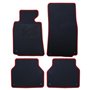 ALFOMBRA A MEDIDA BMW E39 SERIE 5 SEDAN Y TOURING (1997-2003) 5PZ RIBETE ROJO