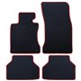 ALFOMBRA A MEDIDA BMW E60 SERIE 5 (2003-2010) 5PZ RIBETE ROJO