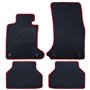 ALFOMBRA A MEDIDA BMW E61 SERIE 5 TOURING (2004-2010) 5PZ RIBETE ROJO