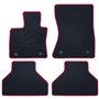 ALFOMBRA A MEDIDA BMW E70 X5 (2007-2013) 5PZ RIBETE ROJO