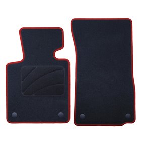 ALFOMBRA A MEDIDA BMW E85 Z4 (2002-2009) 2PZ RIBETE ROJO