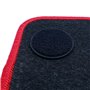 ALFOMBRA A MEDIDA BMW E87 SERIE 1 5 PUERTAS (2004-2011) 5PZ RIBETE ROJO