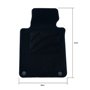 ALFOMBRA A MEDIDA BMW E87 SERIE 1 5 PUERTAS (2004-2011) 5PZ RIBETE ROJO